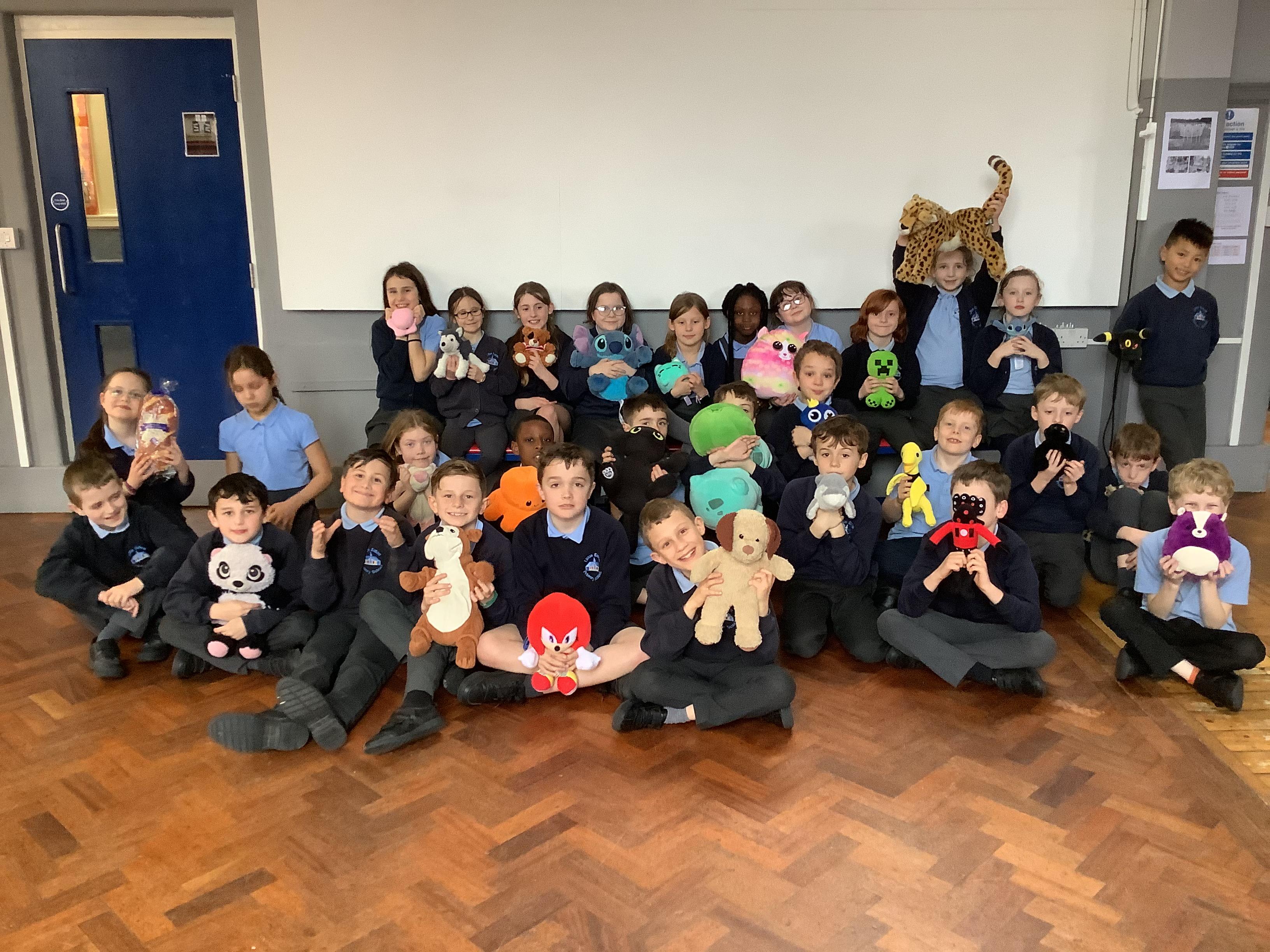The class loved having their own teddy in school today.